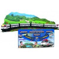 Trenulet electric calatori Cercanias RENFE cu peisaj