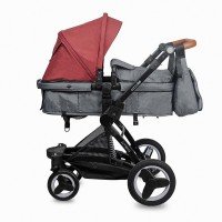 Carucior transformabil 3 in 1 Coccolle Ambra Syrah Red 2021