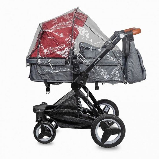 Carucior transformabil 3 in 1 Coccolle Ambra Syrah Red 2021
