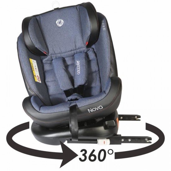 Scaun auto rotativ cu Isofix grupa 0-36 kg Coccolle Nova Jeans