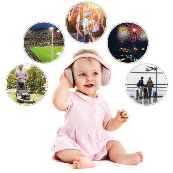 Casti antifonice pentru bebelusi REER SilentGuard Baby Girl 53074