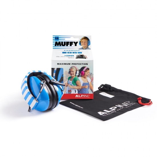 Casti antifonice pentru copii Alpine Muffy Blue ALP22780