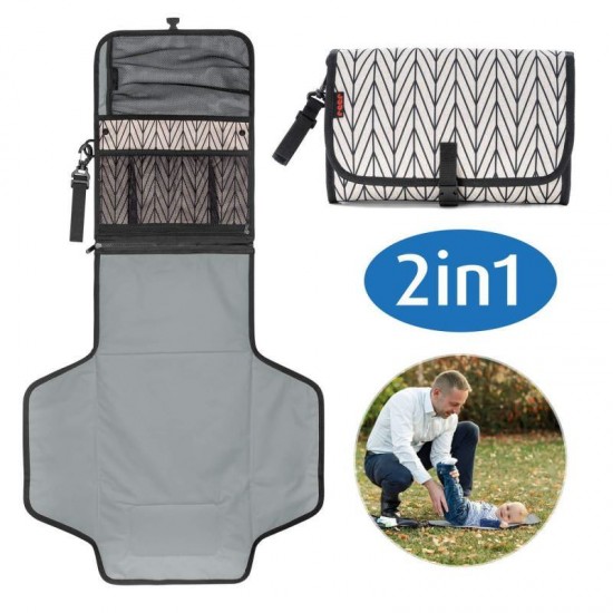 Geanta pentru scutece cu salteluta pentru schimbat scutecul bebelusului Reer Clip&Go Cluch 84092