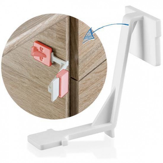 Pachet economic 8 Sigurante pentru sertare si usi de dulapuri REER 71040