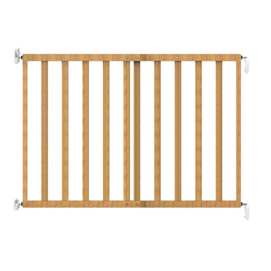 Poarta de siguranta extensibila Noma, 64 – 100 cm, lemn natur, N93729