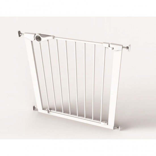 Poarta de siguranta Noma Easy Fit, presiune, 75-82 cm, metal alb, N93439