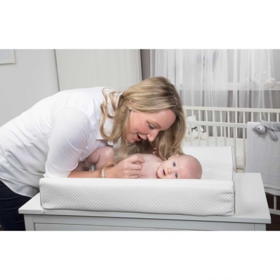 Saltea de infasat bebelusi, din spuma cu memorie si husa din bambus CuddleCo 842148