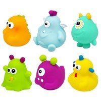 Set 6 jucarii de baie Monstruleti Escabbo