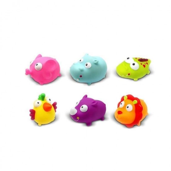 Set 6 jucarii de baie Safari Escabbo