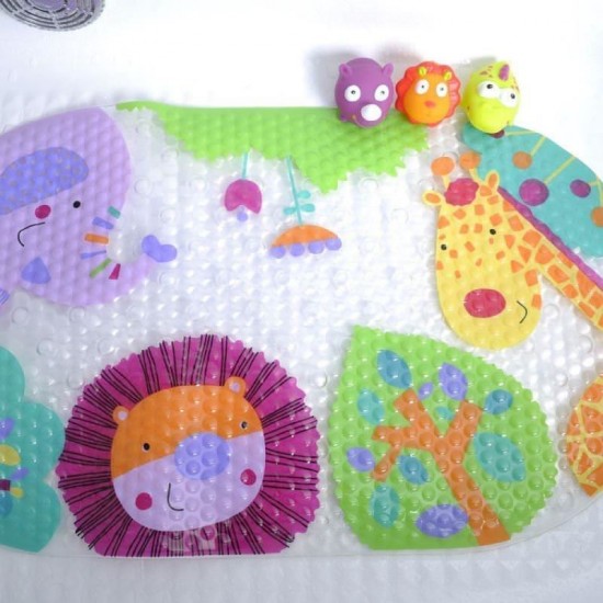 Set covoras si 3 jucarii de baie Safari ESCABBO 37001