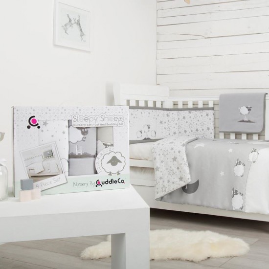 Set de pat 4 piese pentru bebelusi Comfi-Dreams Sleepy Sheep 843060