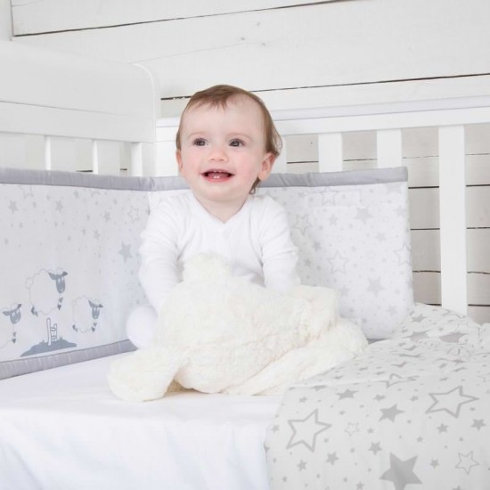 Set de pat 4 piese pentru bebelusi Comfi-Dreams Sleepy Sheep 843060