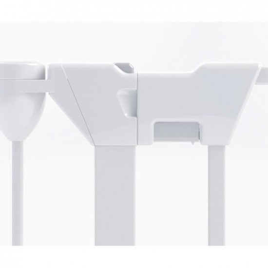 Tarc de siguranta modular cu 3 panouri, metal alb, Noma N94054  