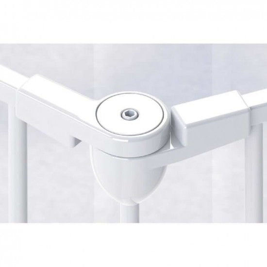 Tarc de siguranta modular cu 3 panouri, metal alb, Noma N94054  