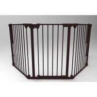 Tarc de siguranta modular cu 3 panouri metal negru Noma