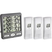 Termo-Higrometru cu 3 senzori wireless TFA 30.3054.10 