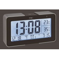 Termometru si higrometru cu senzor de lumina negru TFA 60.2540.01