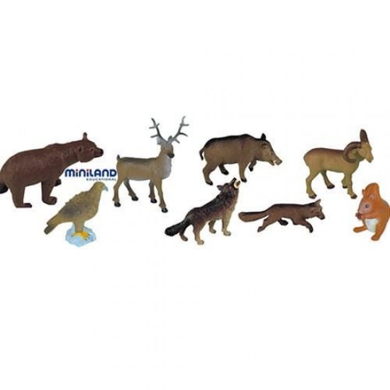 Animale din padure Miniland 8 figurine