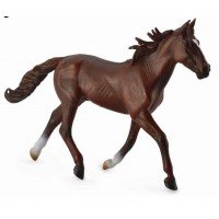 Figurina Armasar Standardbred Pacer Castaniu