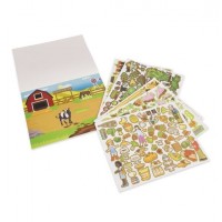 Bloc cu abtibilduri reutilizabile Ferma Melissa & Doug