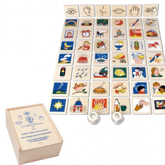 Joc educativ Beleduc - Cele 5 simturi si mediul