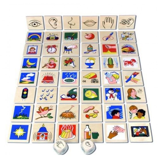 Joc educativ Beleduc - Cele 5 simturi si mediul