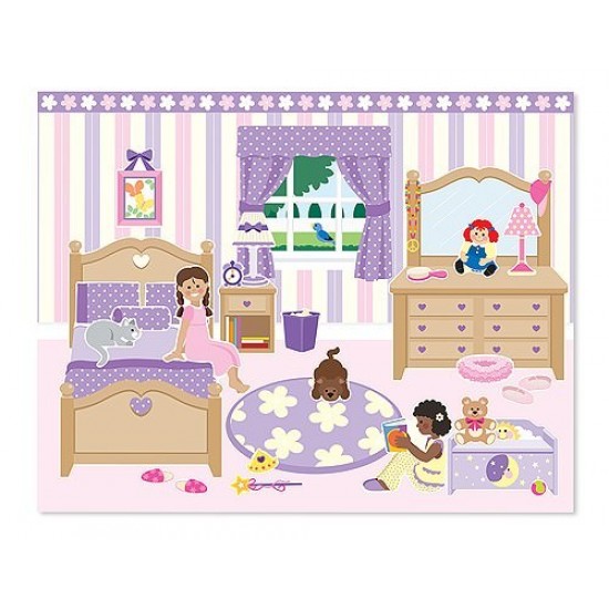 Colectia de abtibilduri reutilizabile Casa mea Melissa and Doug