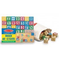 Set 50 cuburi litere si numere Melissa & Doug