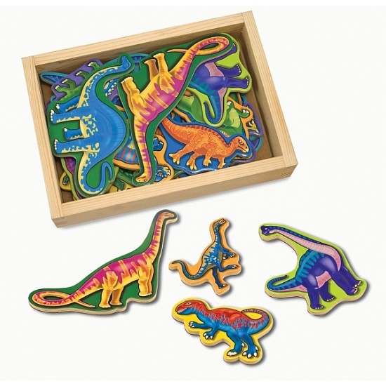 Dinozauri din lemn cu magneti Melissa and Doug