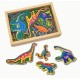 Dinozauri din lemn cu magneti Melissa and Doug