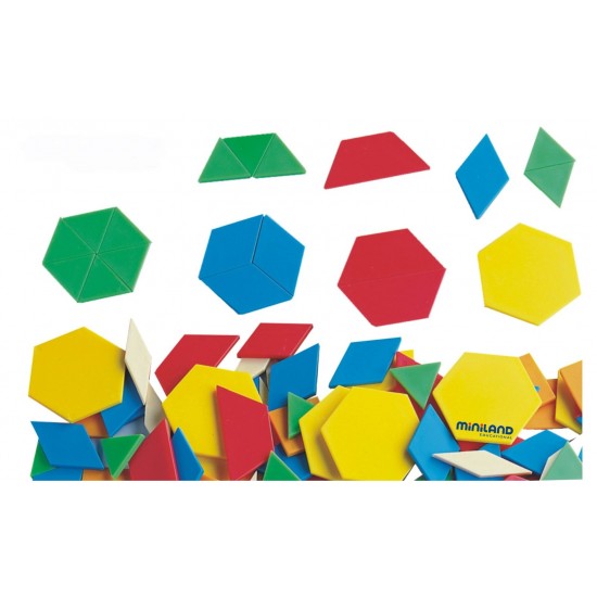 Forme geometrice diverse Miniland 250 piese