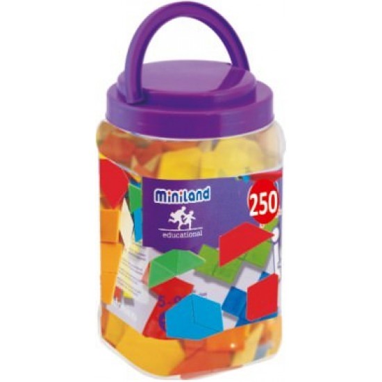 Forme geometrice diverse Miniland 250 piese