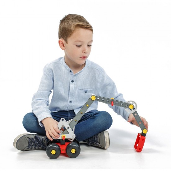 Joc de constructii Activity Mecaniko 191 piese Miniland