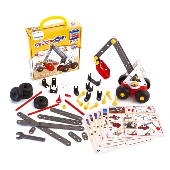 Joc de constructii Activity Mecaniko 81 Miniland