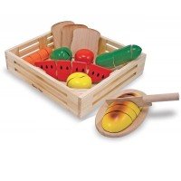 Set din lemn alimente de feliat Melissa and Doug