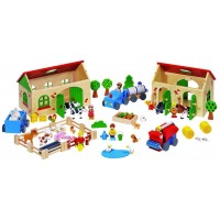 Set educativ din lemn - Ferma animalelor