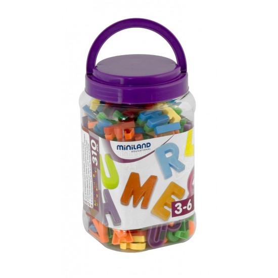 Litere mari magnetice Miniland 310 bucati