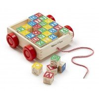 Carucior cu cuburi ABC Melissa and Doug