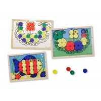 Mozaic din lemn cu culori Melissa and Doug