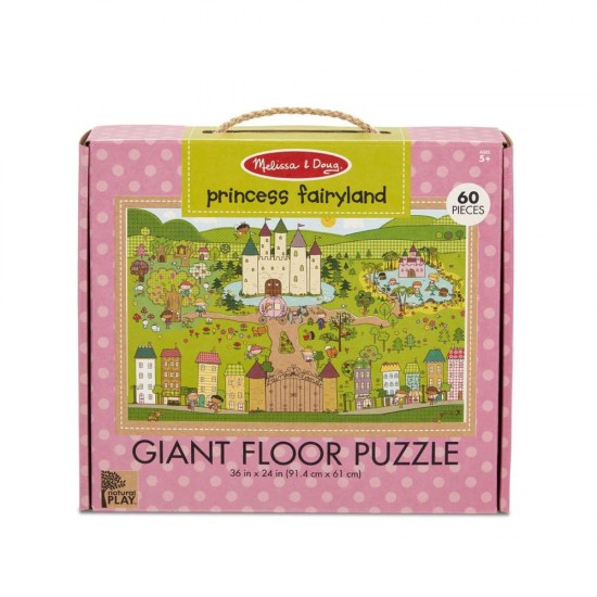 Puzzle de podea eco Tinutul Printelesor - Melissa and Doug