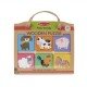 Primul meu puzzle eco din lemn Prieteni de la Ferma - Melissa and Doug