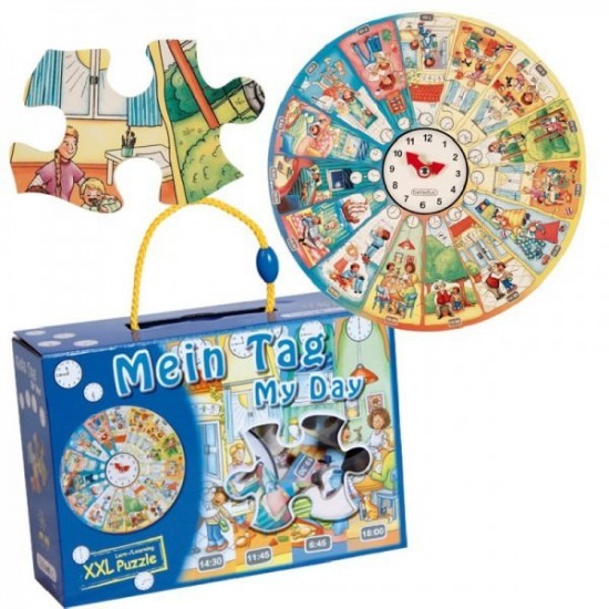 Puzzle circular Invata ceasul Beleduc 48 piese