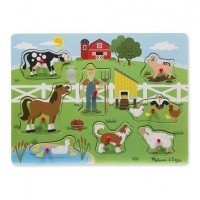 Puzzle cu sunete Old McDonald 8 piese