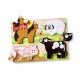 Puzzle din lemn Jumbo Ferma Melissa and Doug 20 piese