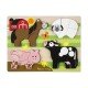 Puzzle din lemn Jumbo Ferma Melissa and Doug 20 piese