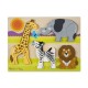 Puzzle din lemn Jumbo Safari Melissa and Doug 20 piese