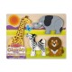 Puzzle din lemn Jumbo Safari Melissa and Doug 20 piese