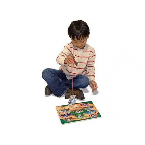 Puzzle lemn magnetic Remorcherul Melissa and Doug