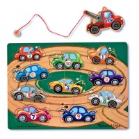 Puzzle lemn magnetic Remorcherul Melissa and Doug