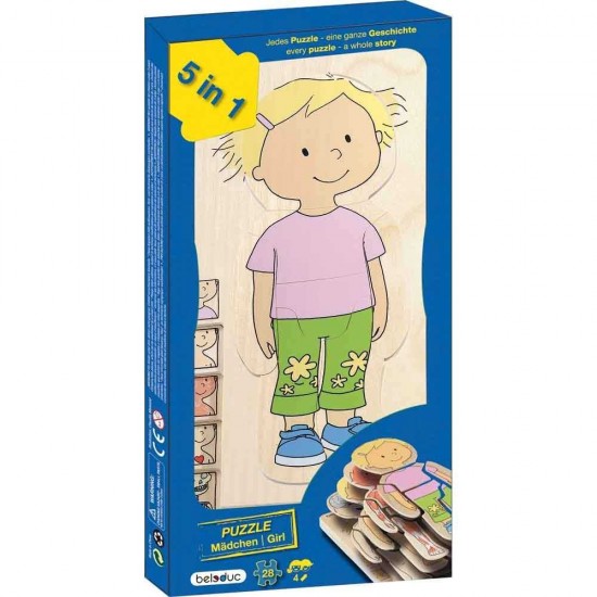 Puzzle stratificat Corpul tau Fetita Beleduc
